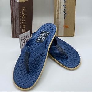 Island Slipper Men’s Sassary Leather Thong